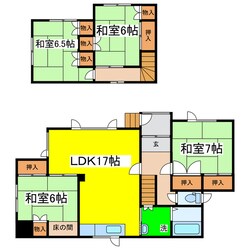 愛国東２－２７－１４貸家の物件間取画像